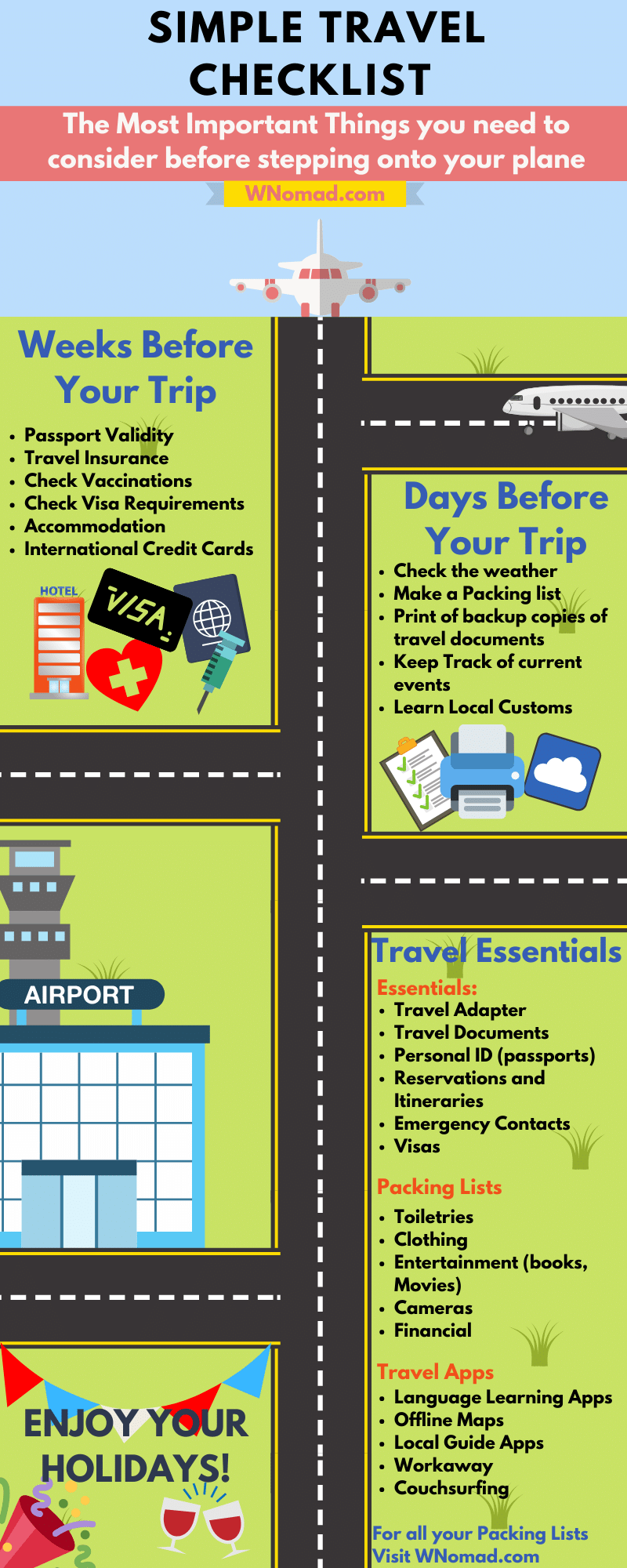 Simple Travel Checklist